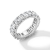 Thumbnail Image 3 of 6-1/2 CT. T.W. Emerald-Cut Certified Lab-Grown Diamond Eternity Band in 14K White Gold (F/VS2) - Size 5