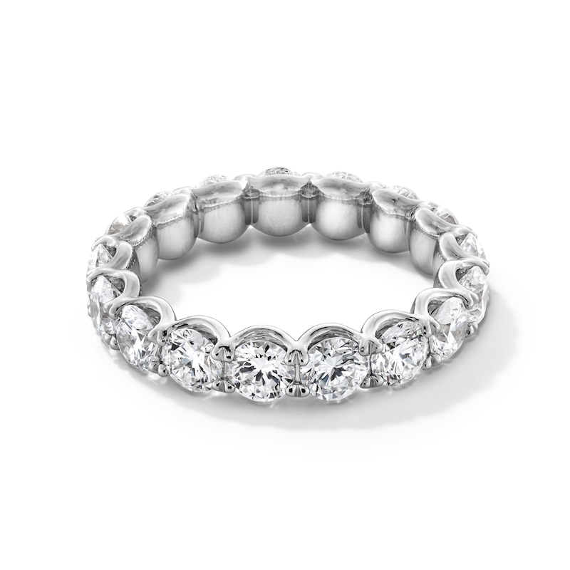 Main Image 1 of 4 CT. T.W. Certified Lab-Grown Diamond Eternity Band in 14K White Gold (F/VS2) - Size 8