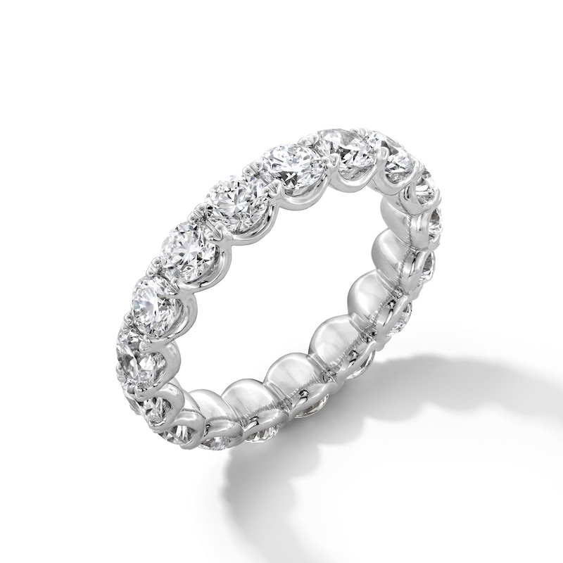 Main Image 3 of 4 CT. T.W. Certified Lab-Grown Diamond Eternity Band in 14K White Gold (F/VS2) - Size 8