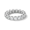 Thumbnail Image 1 of 4 CT. T.W. Certified Lab-Grown Diamond Scallop Eternity Band in 14K White Gold (F/VS2) - Size 7