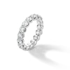 Thumbnail Image 3 of 4 CT. T.W. Certified Lab-Grown Diamond Scallop Eternity Band in 14K White Gold (F/VS2) - Size 7