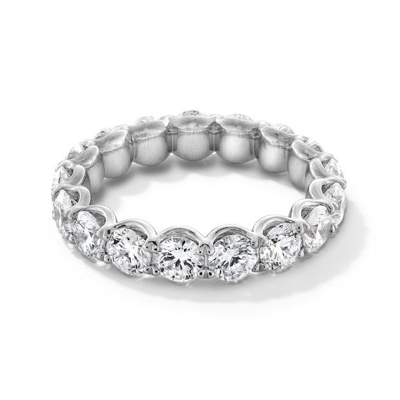 4 CT. T.w. Certified Lab-Grown Diamond Scallop Eternity Band in 14K White Gold (F/Vs2) - Size 6