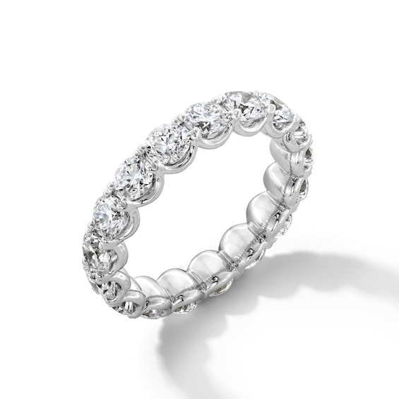 4 CT. T.w. Certified Lab-Grown Diamond Scallop Eternity Band in 14K White Gold (F/Vs2) - Size 6