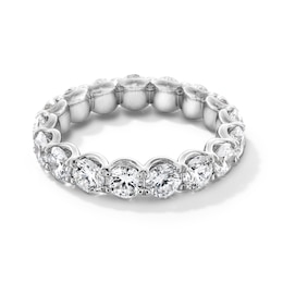3-3/4 CT. T.W. Certified Lab-Grown Diamond Scallop Eternity Band in 14K White Gold (F/VS2) - Size 5