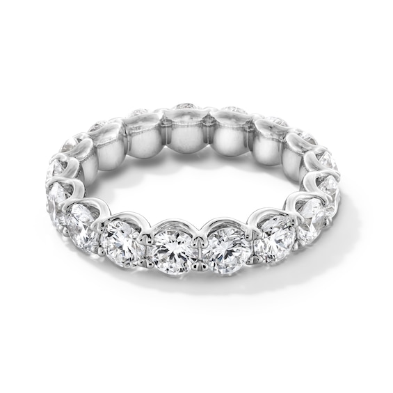 3-3/4 CT. T.w. Certified Lab-Grown Diamond Scallop Eternity Band in 14K White Gold (F/Vs2) - Size 5