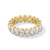 Thumbnail Image 1 of 4-1/2 CT. T.W. Oval Certified Lab-Grown Diamond Eternity Band in 14K Gold (F/VS2) - Size 8
