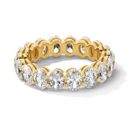4-1/3 CT. T.w. Oval Certified Lab-Grown Diamond Eternity Band in 14K Gold (F/Vs2) - Size 7