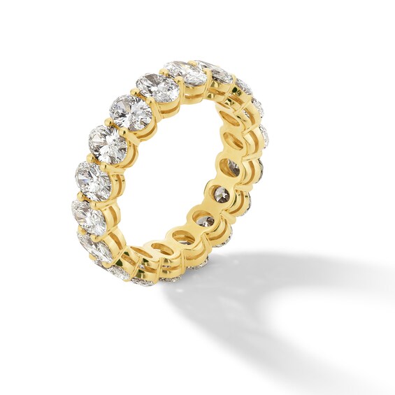 4-1/3 CT. T.w. Oval Certified Lab-Grown Diamond Eternity Band in 14K Gold (F/Vs2) - Size 7