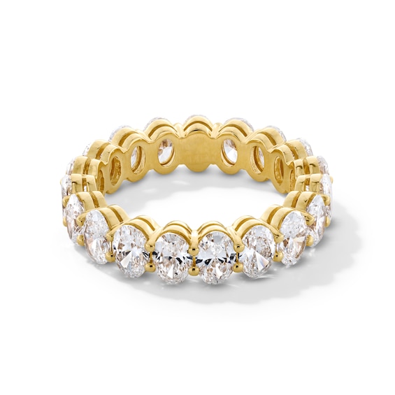 4-1/3 CT. T.w. Oval Certified Lab-Grown Diamond Eternity Band in 14K Gold (F/Vs2) - Size 6