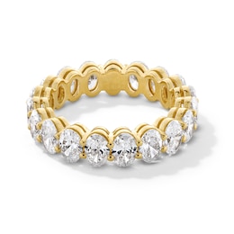4 CT. T.W. Oval Certified Lab-Created Diamond Eternity Band in 14K Gold (F/VS2) - Size 5