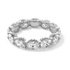 Thumbnail Image 1 of 5 CT. T.W. Oval Certified Lab-Grown Diamond Eternity Band in 14K White Gold (F/VS2) - Size 8