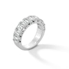 Thumbnail Image 3 of 4-1/2 CT. T.W. Emerald-Cut Certified Lab-Grown Diamond Nine Stone Anniversary Band in 14K White Gold (F/VS2)
