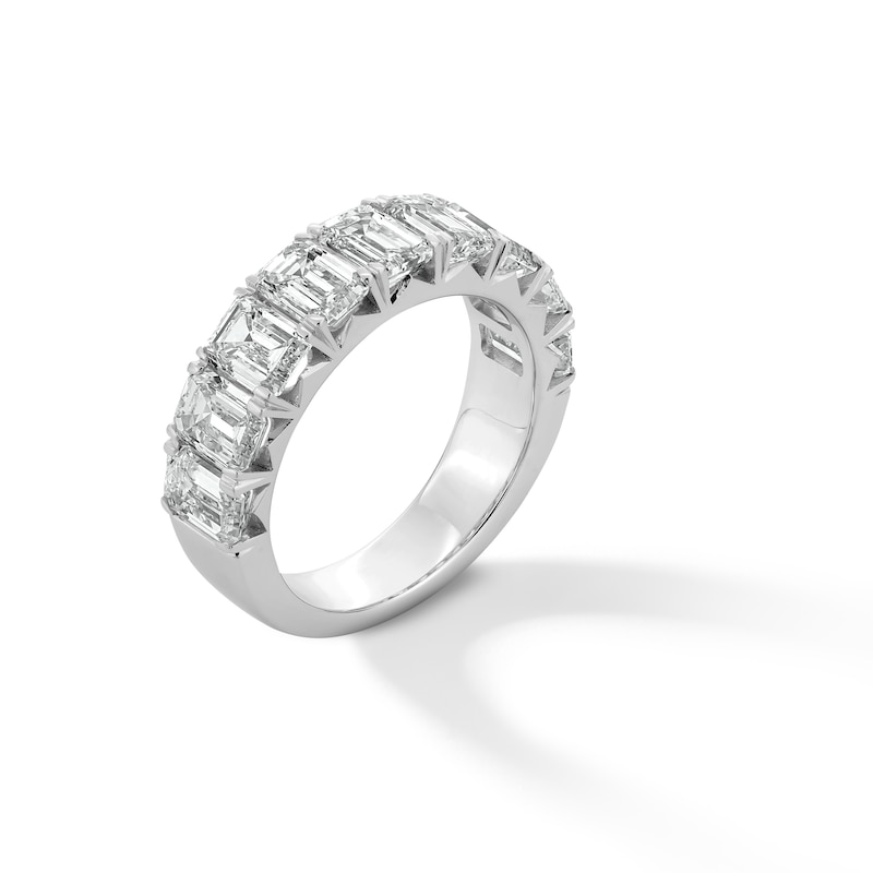 Main Image 3 of 4-1/2 CT. T.W. Emerald-Cut Certified Lab-Grown Diamond Nine Stone Anniversary Band in 14K White Gold (F/VS2)