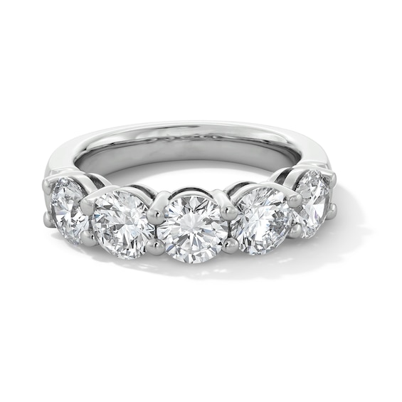 2-7/8 CT. T.w. Certified Lab-Grown Diamond Five Stone Anniversary Band in 14K White Gold (F/Vs2)