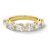 Thumbnail Image 1 of 2-1/3 CT. T.W. Oval Certified Lab-Grown Diamond Six Stone Anniversary Band in 14K Gold (F/VS2)