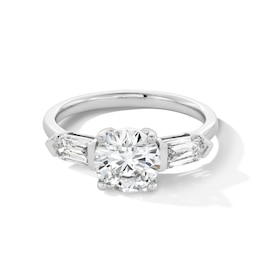 2-1/6 CT. T.W. Certified Lab-Grown Diamond Collar Engagement Ring in 14K White Gold (F/VS2)