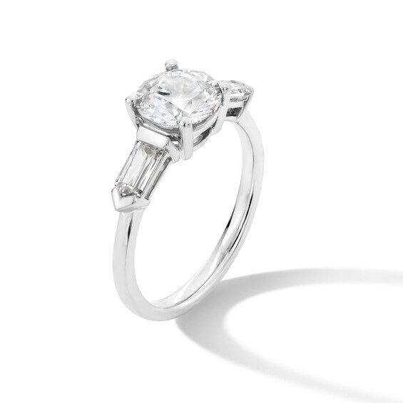 2-1/6 CT. T.w. Certified Lab-Grown Diamond Collar Engagement Ring in 14K White Gold (F/Vs2)