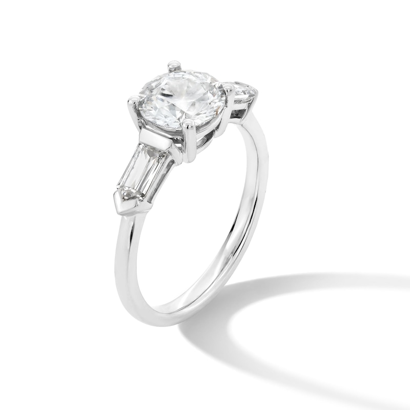 Main Image 3 of 2-1/6 CT. T.W. Certified Lab-Grown Diamond Collar Engagement Ring in 14K White Gold (F/VS2)