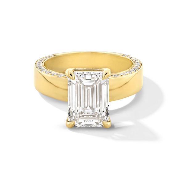4-1/2 CT. T.w. Emerald-Cut Certified Lab-Grown Diamond Solitaire Engagement Ring in 14K Gold (F/Vs2)