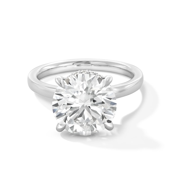 5-1/8 CT. T.w. Certified Lab-Grown Diamond Solitaire Hidden Halo Engagement Ring in 14K White Gold (F/Vs2)