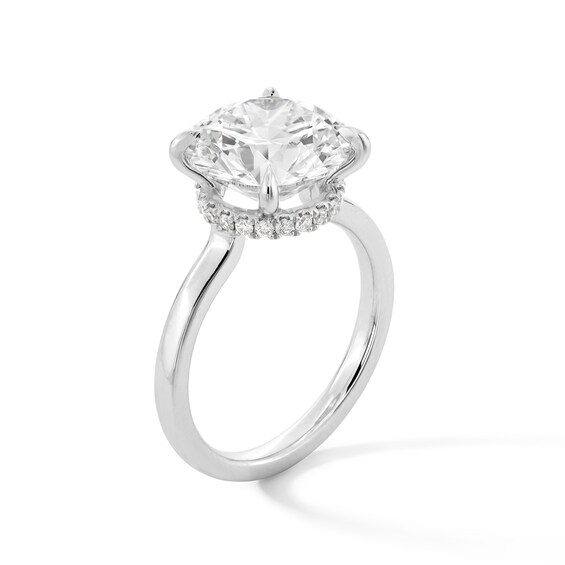5-1/8 CT. T.w. Certified Lab-Grown Diamond Solitaire Hidden Halo Engagement Ring in 14K White Gold (F/Vs2)