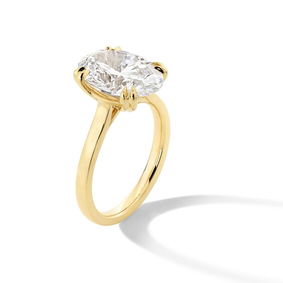 5 CT. Oval Certified Lab-Grown Diamond Solitaire Engagement Ring in 14K Gold (F/Vs2)