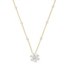 Thumbnail Image 1 of 2-1/6 CT. T.W. Pear-Shaped and Round Certified Lab-Grown Diamond Flower Pendant in 14K Gold (F/VS2)