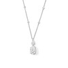 Thumbnail Image 1 of 6 CT. T.W. Pear-Shaped Certified Lab-Grown Diamond Double Drop Pendant in 14K White Gold (F/VS2)