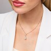 Thumbnail Image 2 of 5 CT. T.W. Pear-Shaped and Round Certified Lab-Grown Diamond Station Drop Necklace in 14K Gold (F/VS2)