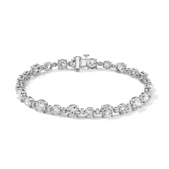 11-7/8 CT. T.w. Certified Lab-Grown Diamond Alternating Tennis Bracelet in 14K White Gold (F/Vs2)