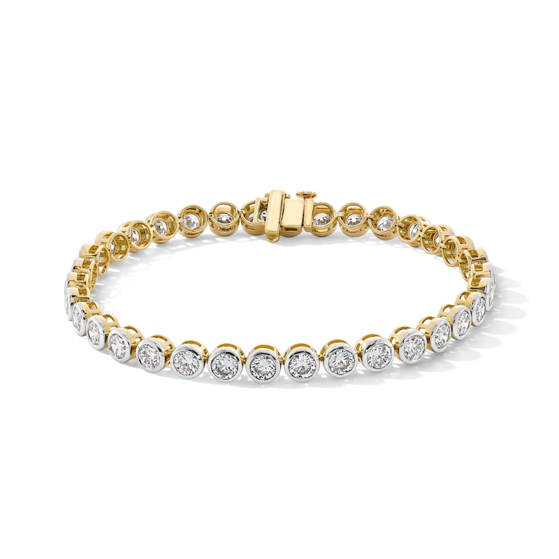 Main Image 1 of 8-1/2 CT. T.W. Certified Lab-Grown Diamond Double Row Tennis Bracelet in 14K Gold (F/VS2)