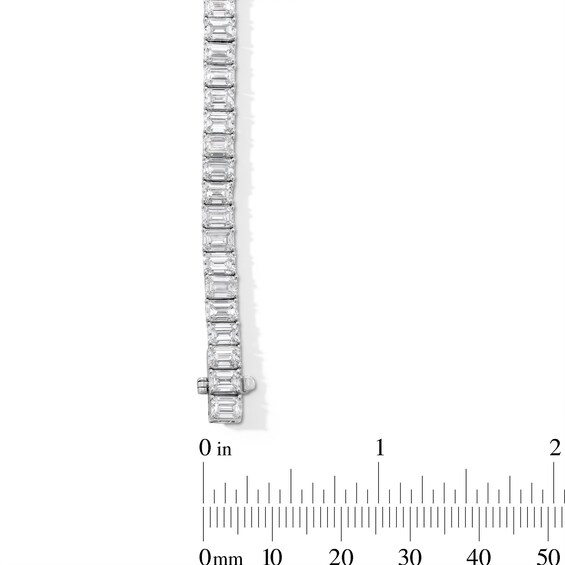 15-3/8 CT. T.w. Emerald-Cut Certified Lab-Grown Diamond Tennis Bracelet in 14K White Gold (F/Vs2)