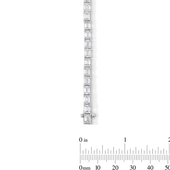 16-1/2 CT. T.w. Emerald-Cut Certified Lab-Grown Diamond Tennis Bracelet in 14K White Gold (F/Vs2) - 8"