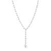 Thumbnail Image 1 of 22 CT. T.W. Pear-Shaped and Round Certified Lab-Grown Diamond "Y" Necklace in 14K White Gold (F/VS2)