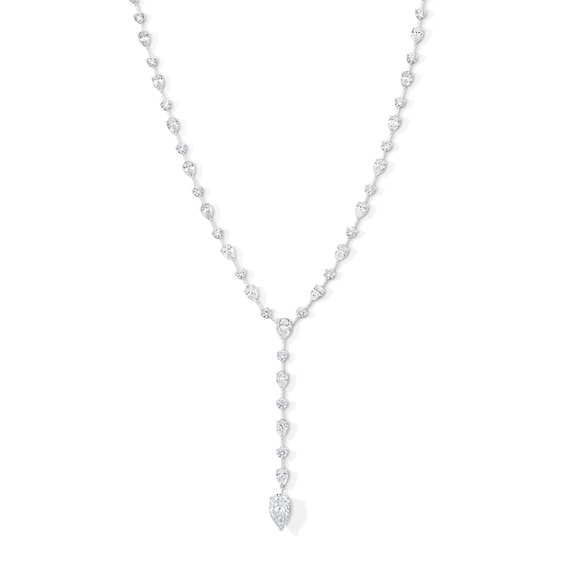 Staggered multi cz pendant