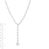 Thumbnail Image 4 of 22 CT. T.W. Pear-Shaped and Round Certified Lab-Grown Diamond "Y" Necklace in 14K White Gold (F/VS2)