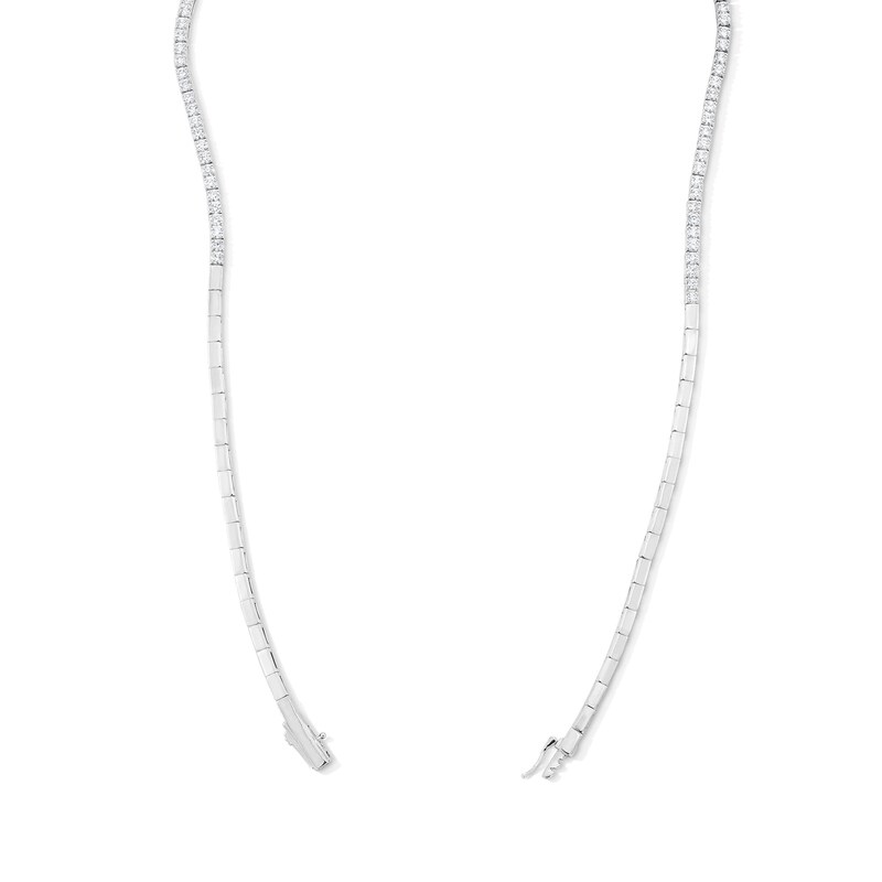 Main Image 3 of 13 CT. T.W. Certified Lab-Grown Diamond Lariat Necklace in 14K White Gold (F/VS2)