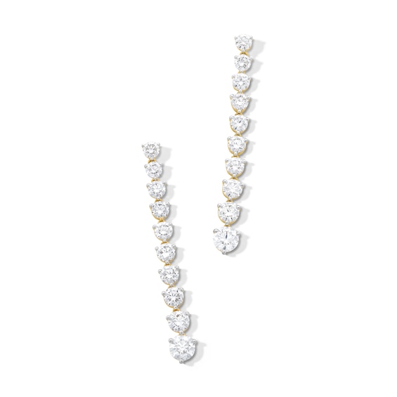 4-1/2 CT. T.w. Certified Lab-Grown Diamond Linear Drop Earrings in 14K Gold (F/Vs2)