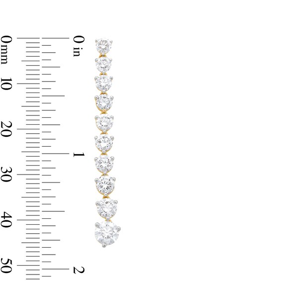 4-1/2 CT. T.w. Certified Lab-Grown Diamond Linear Drop Earrings in 14K Gold (F/Vs2)
