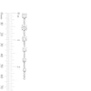 Thumbnail Image 3 of 5-5/8 CT. T.W. Certified Lab-Grown Diamond Graduated Linear Drop Earrings in 14K White Gold (F/VS2)