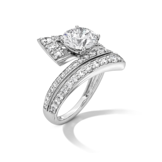 3-7/8 CT. T.w. Certified Lab-Grown Diamond Bypass Ring in 14K White Gold (F/Vs2)