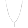 Thumbnail Image 1 of 5 CT. T.W. Oval Certified Lab-Grown Diamond Drop Necklace in 14K White Gold (F/VS2) - 16”