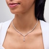 Thumbnail Image 2 of 5 CT. T.W. Oval Certified Lab-Grown Diamond Drop Necklace in 14K White Gold (F/VS2) - 16”