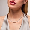 Thumbnail Image 2 of 10 CT. T.W. Certified Lab-Grown Diamond Riviera Necklace in 14K White Gold (F/VS2) - 17.75"