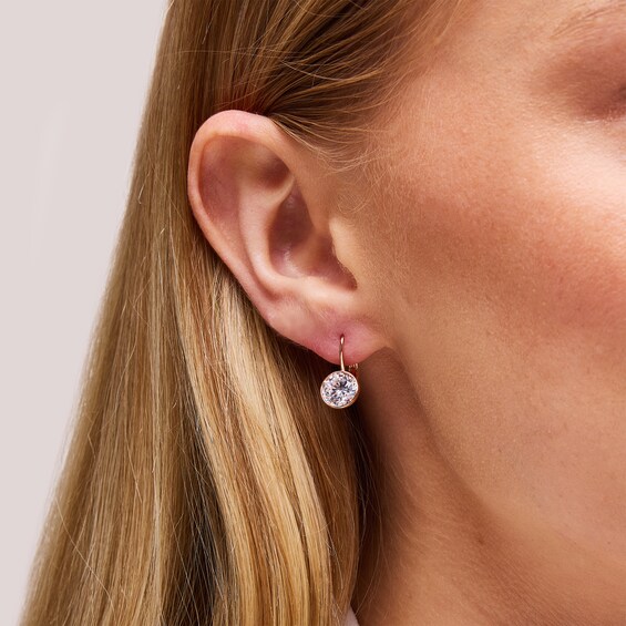 4 CT. T.w. Certified Lab-Grown Diamond Solitaire Drop Earrings in 14K Rose Gold (F/Vs2)