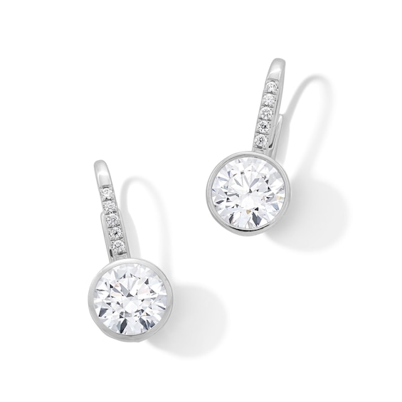 3 CT. T.w. Certified Lab-Grown Diamond Drop Earrings in 14K White Gold (F/Vs2)