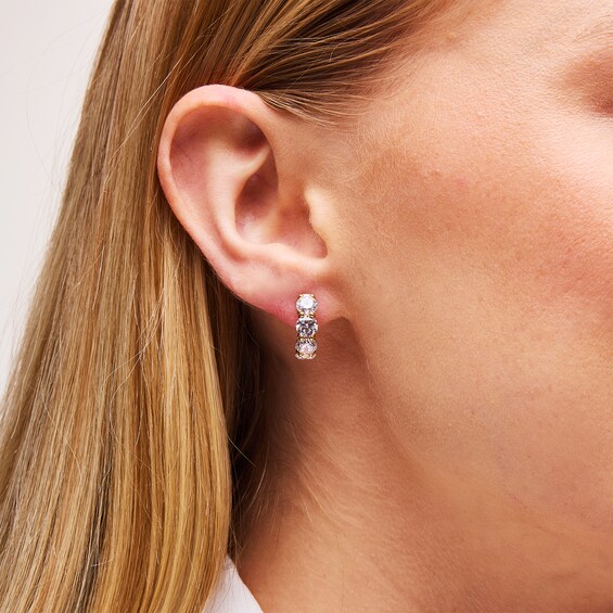 5 CT. T.w. Certified Lab-Grown Diamond Hoop Earrings in 14K White Gold (F/Vs2)