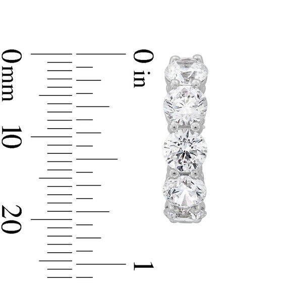 5 CT. T.w. Certified Lab-Grown Diamond Hoop Earrings in 14K White Gold (F/Vs2)