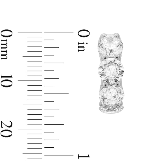4 CT. T.w. Certified Lab-Grown Diamond Hoop Earrings in 14K White Gold (F/Vs2)