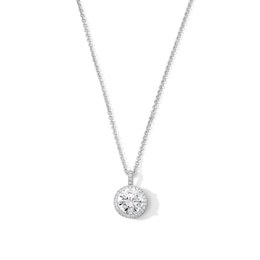 4-3/8 CT. T.W. Certified Lab-Grown Diamond Frame Pendant in 14K White Gold (F/VS2)